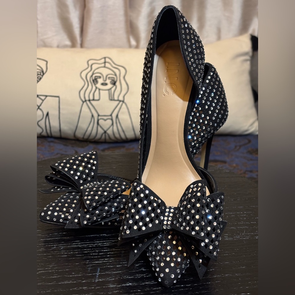 NWOB - INC INTERNATIONAL COMCEPTS KENJA BLACK WOMENS SHOES SIZE 6 1/2